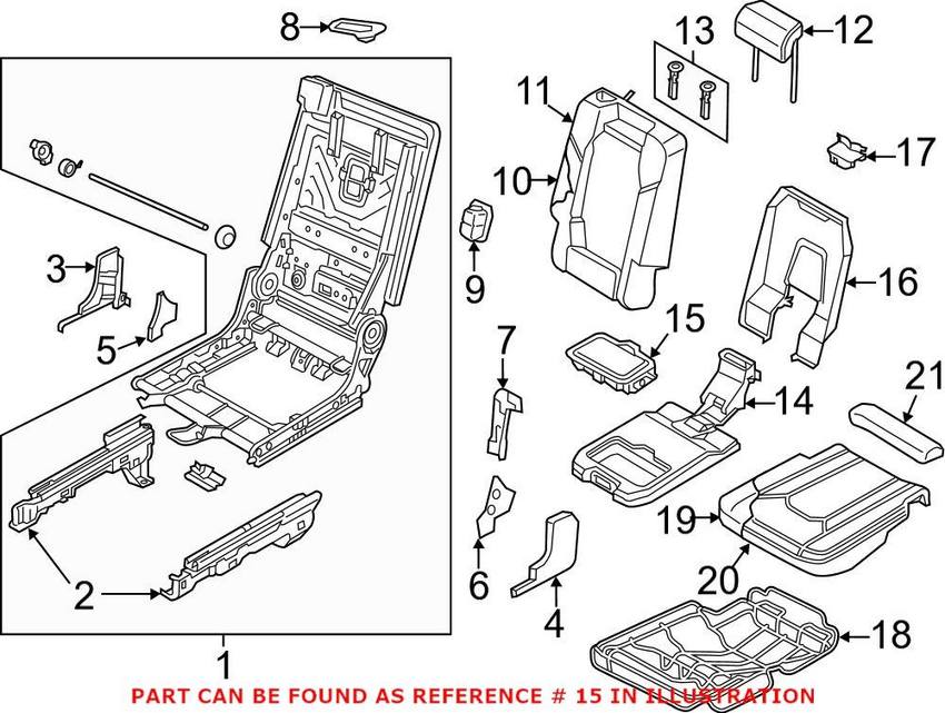 Audi Seat Armrest Cup Holder 4M0885995A4PK